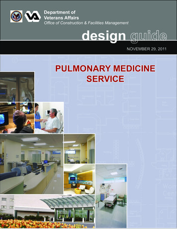Pulmonary Medicine Service Design Guide