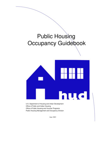 Public Housing Occupancy Guidebook - HUD