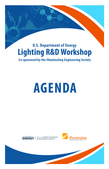 DOE/IES Lighting R&D Workshop Agenda 121019