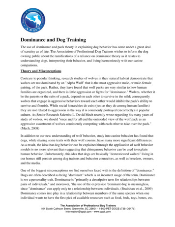 Dominance And Dog Training - APDT