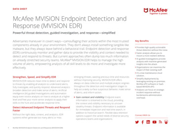 McAfee MVISION Endpoint Detection And Response (MVISION EDR) - Softchoice