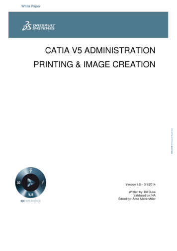CATIA V5 ADMINISTRATION PRINTING & IMAGE 