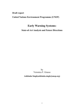 Early Warning Systems - UNEP/GRID-Sioux Falls