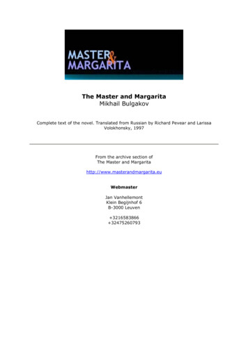The Master And Margarita - Libcom 
