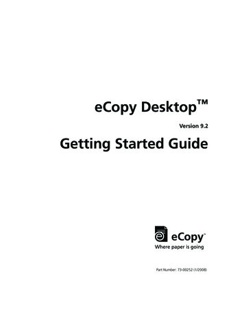 ECopy Desktop Getting Started Guide