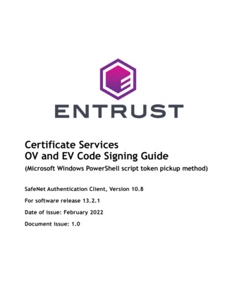 ECS Code Signing Guide 13 - Entrust