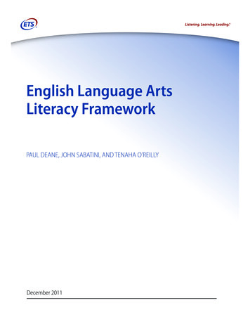 English Language Arts Literacy Framework