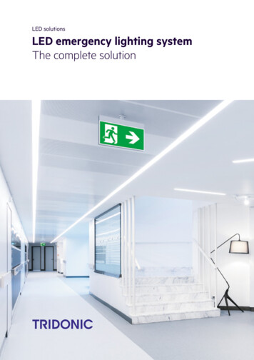 LED Solutions LED Emergency Lighting System Solutions For .