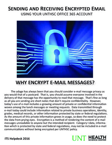 Sending And Receiving Encrypted Email