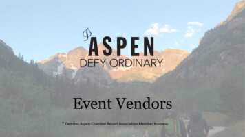 Event Vendors - Aspenchamber 