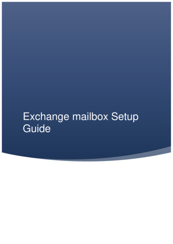 Exchange 2013 Mailbox Setup Guide - Your Website And Email