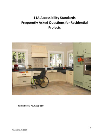 11A Accessibility Standards Frequently Asked Questions For .