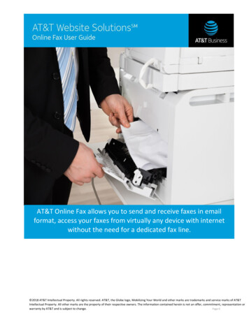 AT&T Online Fax Allows You To Send And Receive Faxes In Email Format .