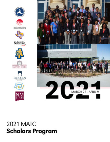 2021 MATC Scholars Program