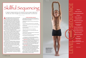 Skillful Sequencing Sequence - Iyengar Yoga Association