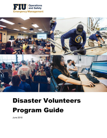FIU Disaster Volunteers Program Guide