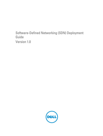 Software-Defined Networking (SDN) Deployment Guide Version 1