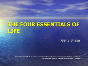 THE FOUR ESSENTIALS OF LIFE - Darley