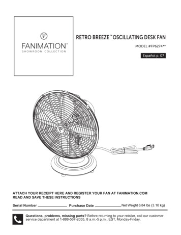 Retro Breeze Oscillating Desk Fan