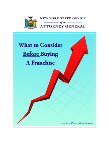 What To Consider Before Buying A Franchise