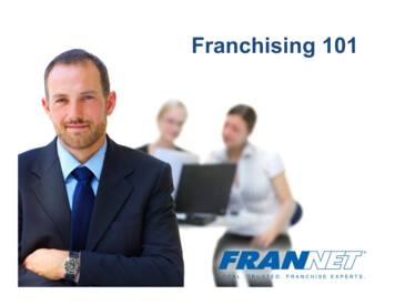 Franchising 101 - Retailstrategies 