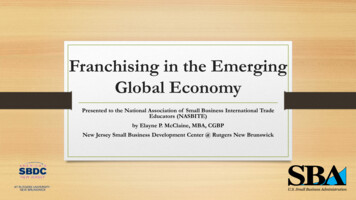 Franchising In The Emerging Global Economy