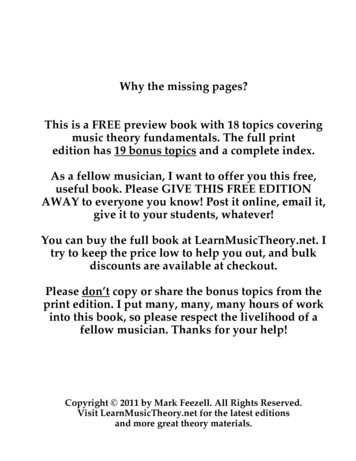 Free Fee Zell Theory Book - Music Theory At .