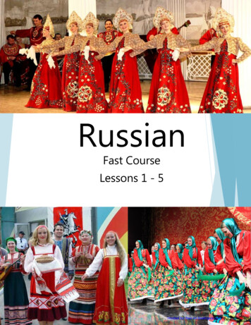 FSI - Russian Fast Course - Lessons 1 - 5