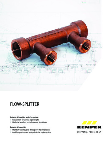 FLOW-SPLITTER - Kemper Water Control Systems