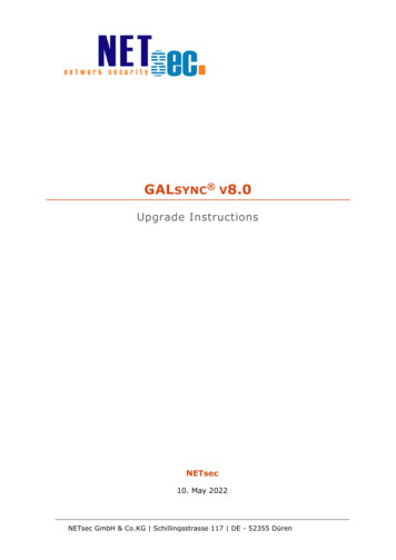 GALsync 7 Upgrade Instructions - NETsec: Home