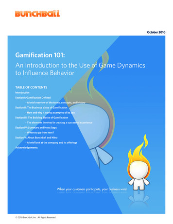 Gamification 101 - JND Global