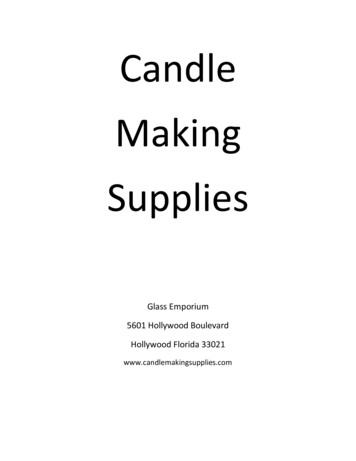 Candle Making Supplies - Hollywood Candles . Com