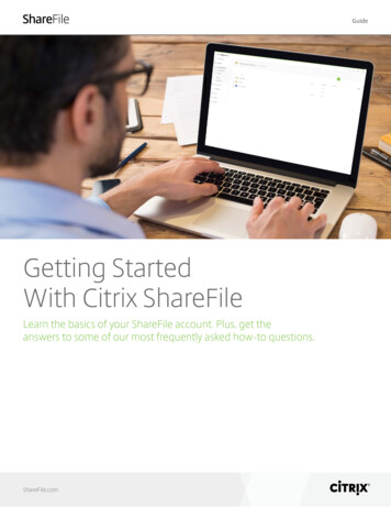 Getting Started With Citrix ShareFile