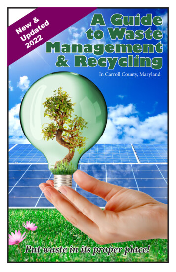 New & Pdated A Guide U To Waste Management & Recycling