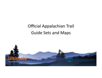 Official Appalachian Trail Guide Sets And Maps