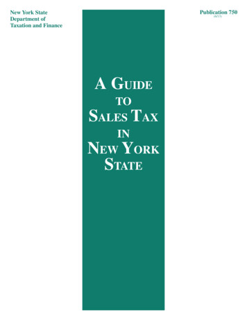 A GUIDE TO SALES TAX
