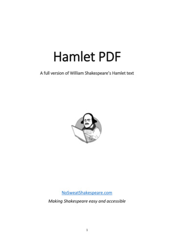 Hamlet PDF - No Sweat Shakespeare