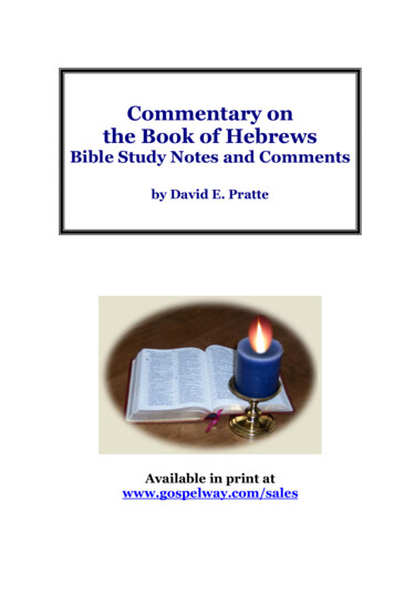 Epistles Hebrews - Bible Study Lessons: Free Courses .
