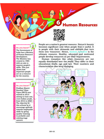 Human Resources - NCERT