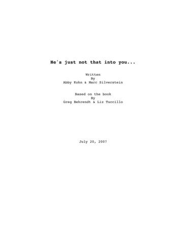 He's Just Not That Into You - Daily Script