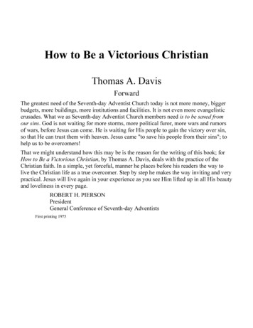 How To Be A Victorious Christian