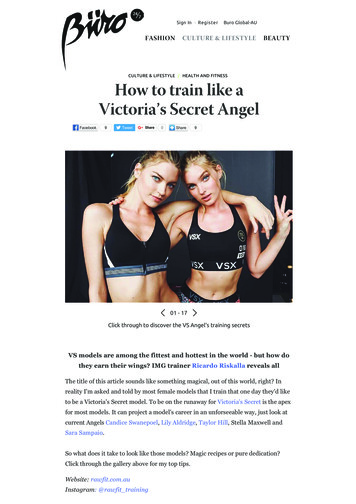 How To Train Like A Victoria’s Secret Model