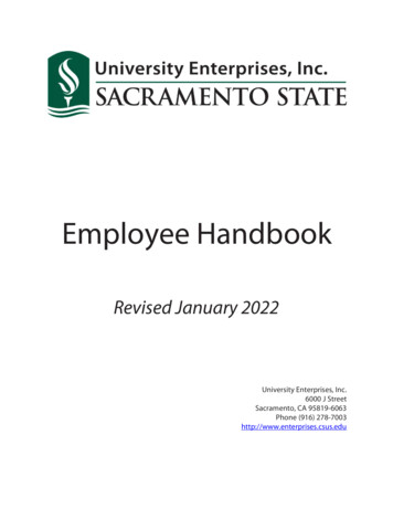 Employee Handbook - California State University, Sacramento