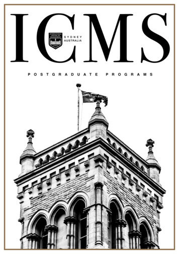 Postgraduate Programs - Icms
