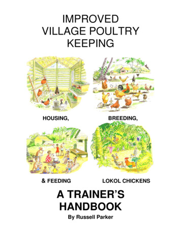 IMPROVED VILLAGE POULTRY KEEPING