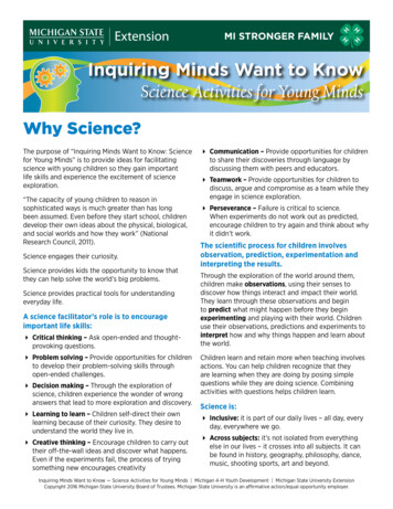 Inquiring Minds Want To Know Science Activities For Young .