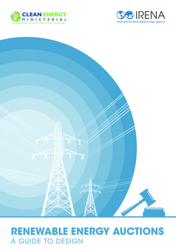 Irena Renewable Energy Auctions: A Guide To Design 2015