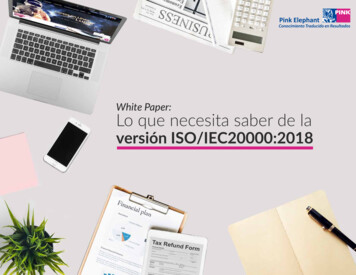 Versión ISO/IEC20000:2018