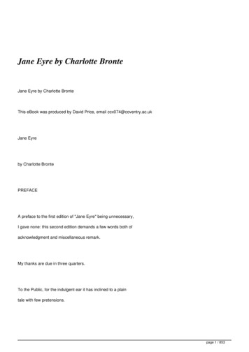 Jane Eyre By Charlotte Bronte - Full Text Books Free To .