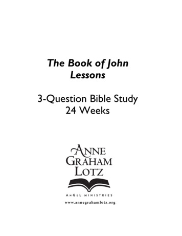 The Book Of John Lessons - Anne Graham Lotz